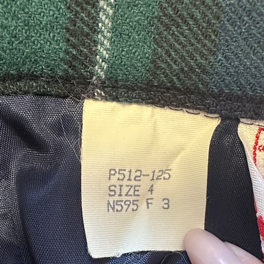 Vintage Pendleton Virgin Wool MacCallum Tartan Plaid Skirt Size 4P - Picture 8 of 8